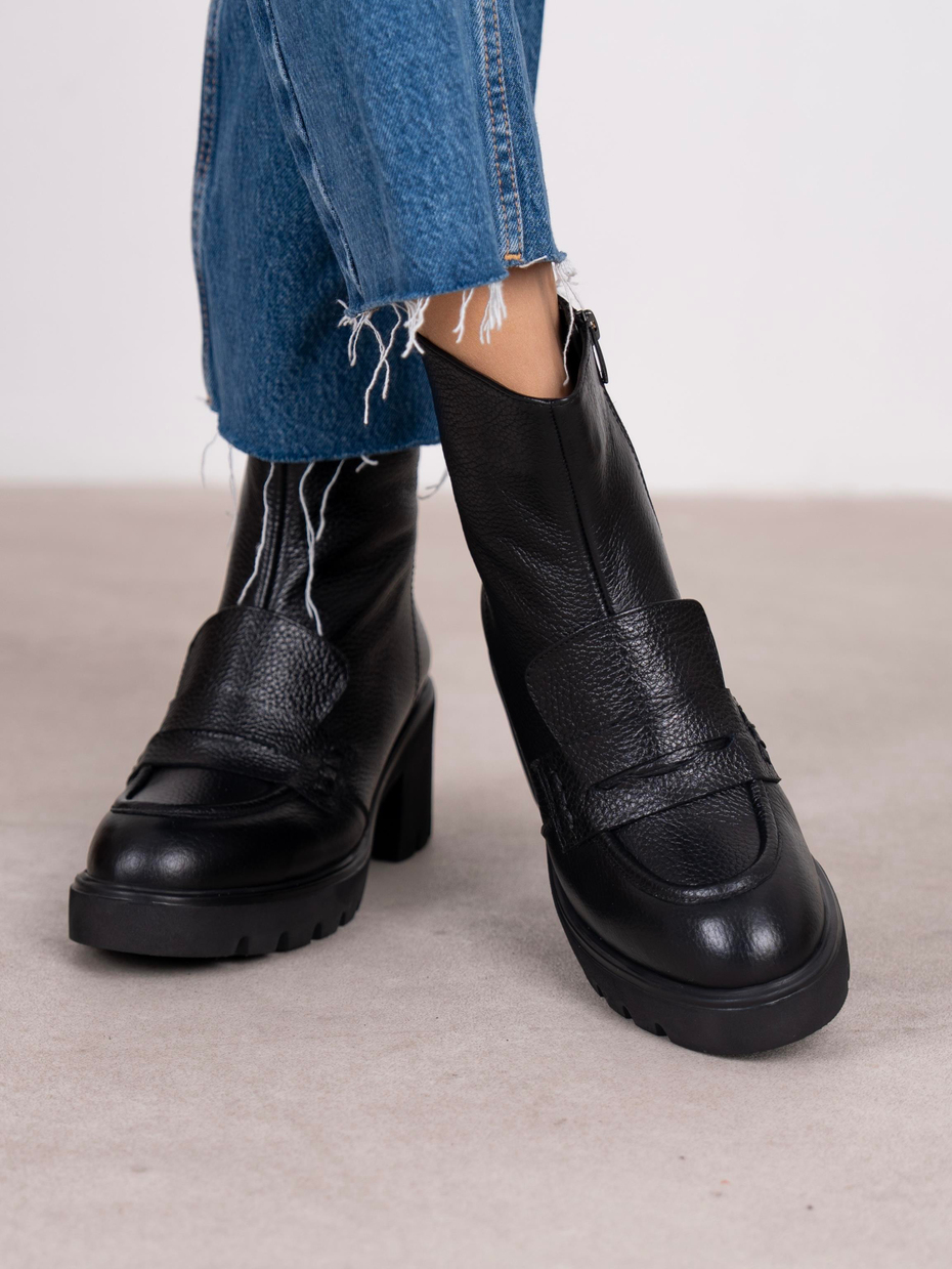 Vanya Siyah Hakiki Deri Kadın Bot