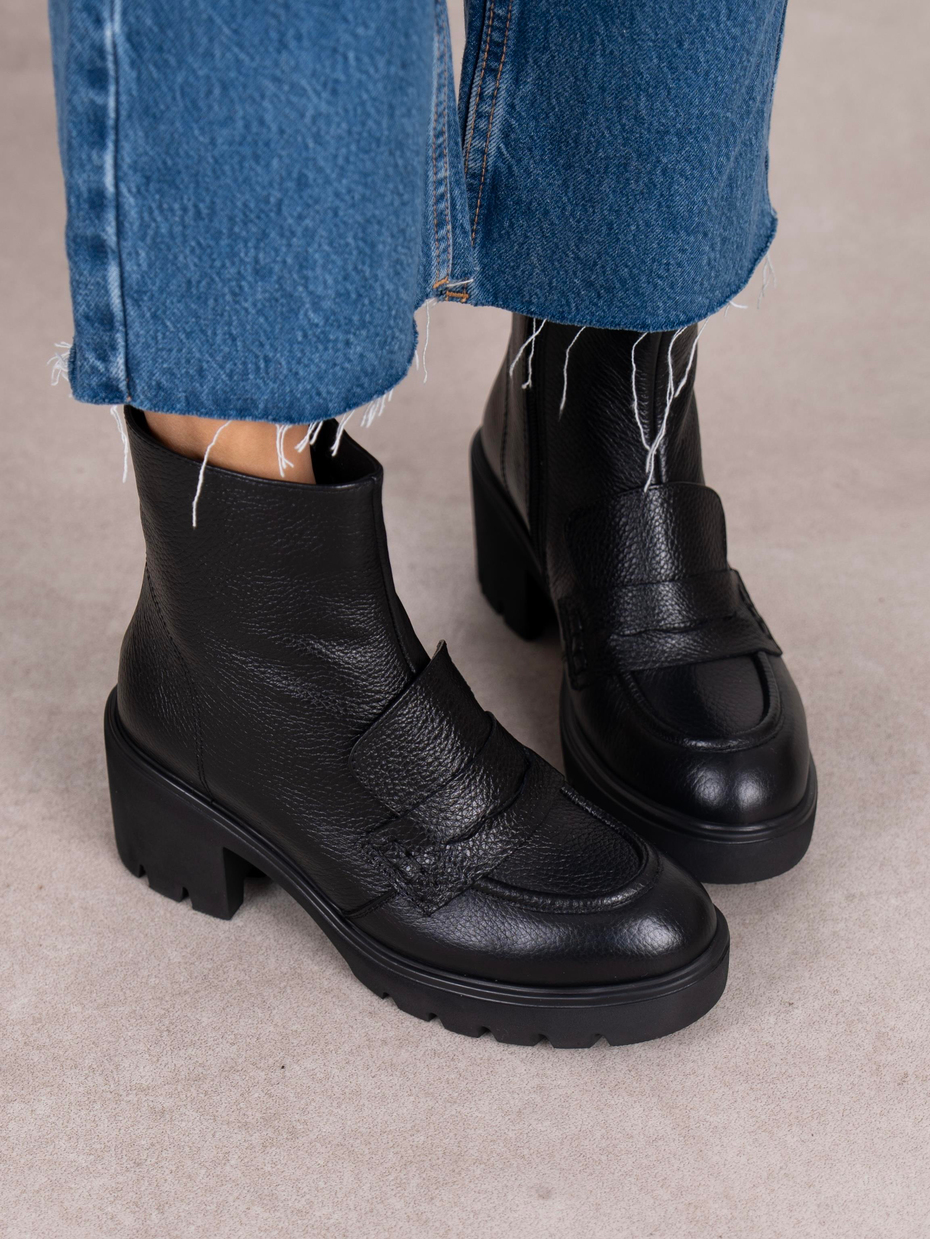 Vanya Siyah Hakiki Deri Kadın Bot