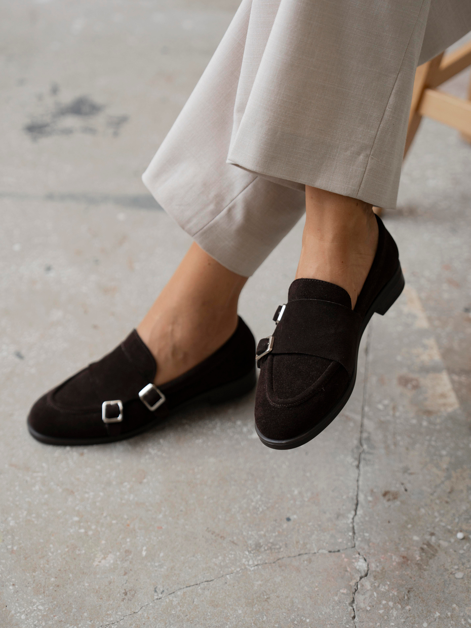 Vely Kahve Süet Hakiki Deri Kadın