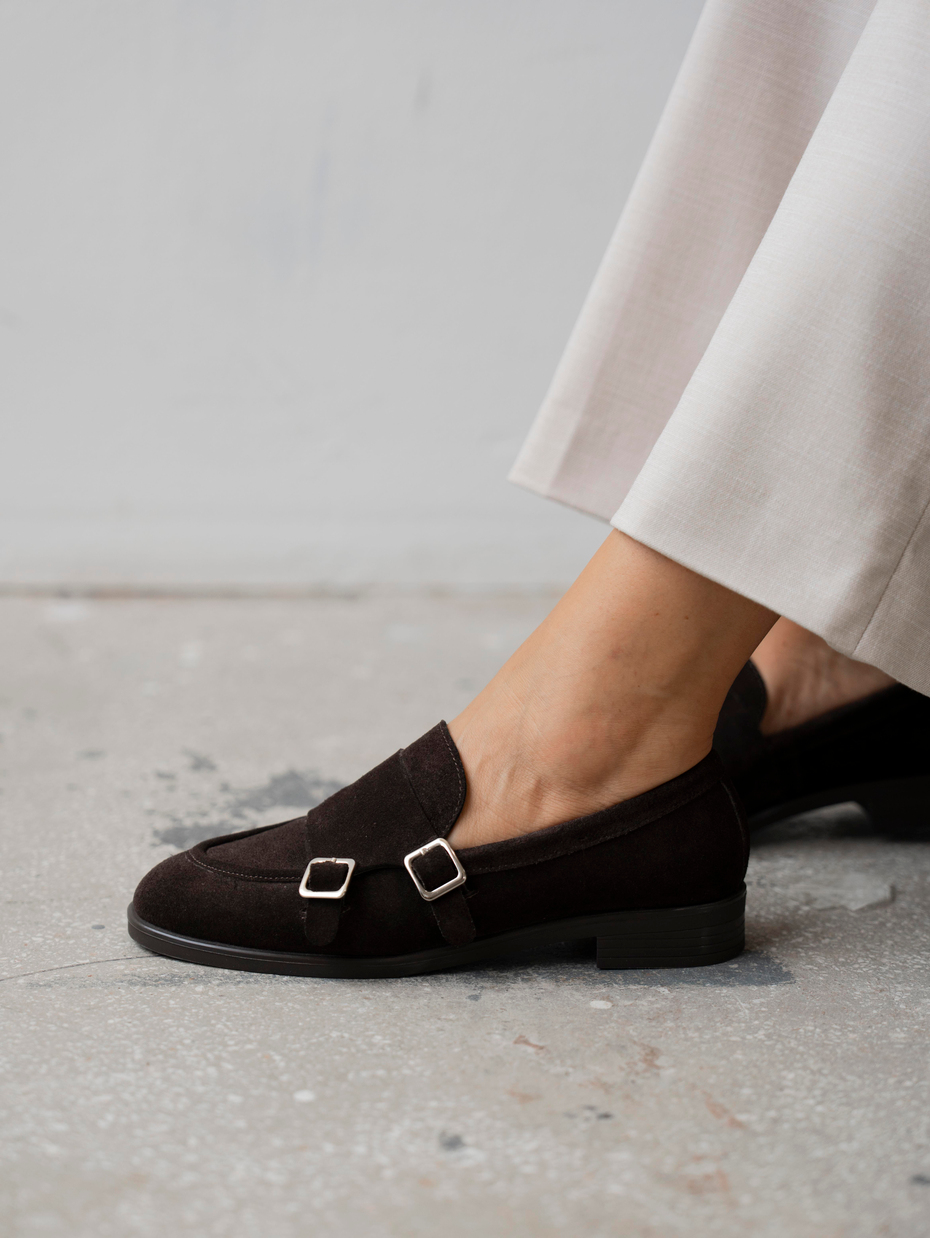 Vely Kahve Süet Hakiki Deri Kadın