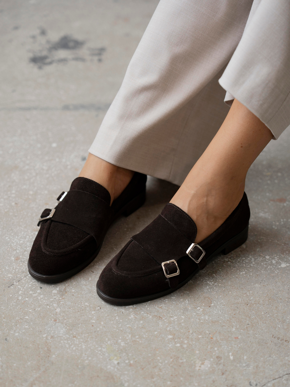 Vely Kahve Süet Hakiki Deri Kadın