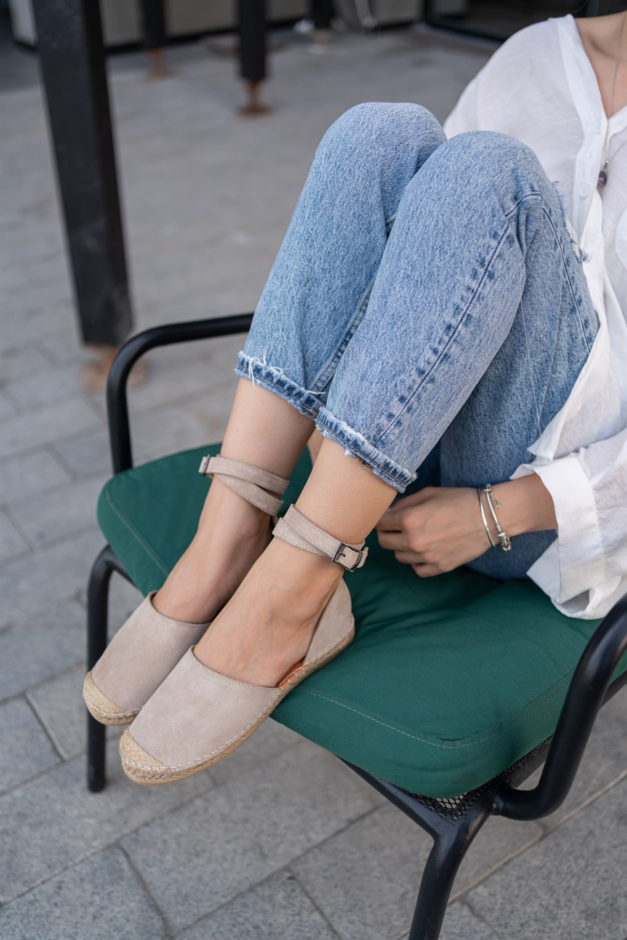 Wall Bej Süet   Espadril