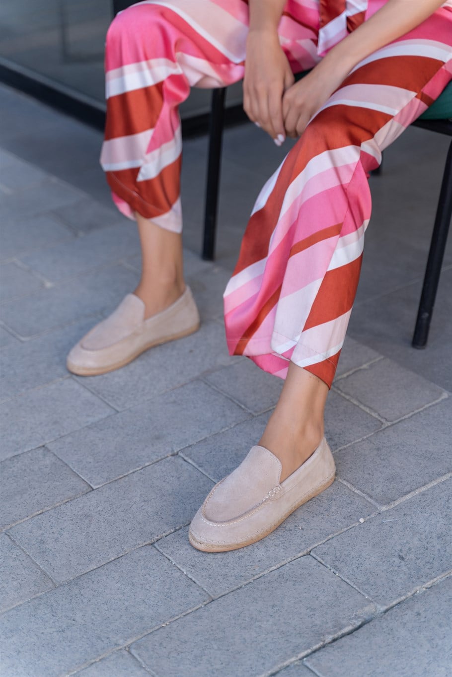Weston Bej Süet   Espadril