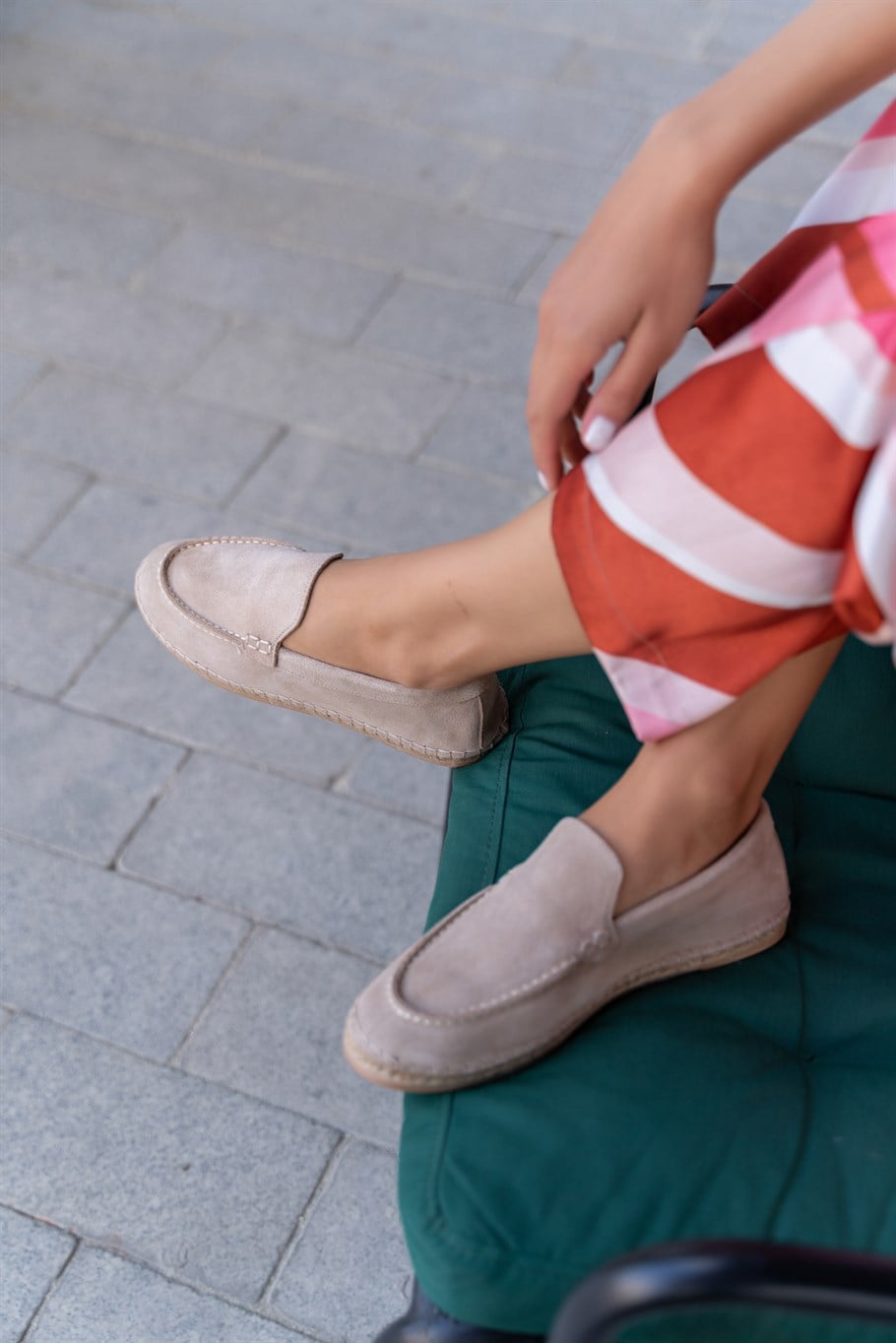 Weston Bej Süet   Espadril