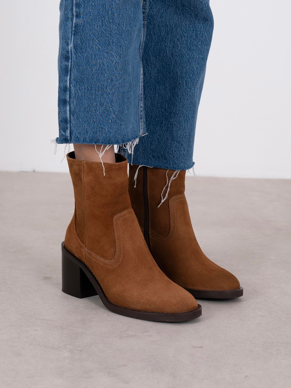 Wilena Taba Süet Hakiki Deri Kadın Bot