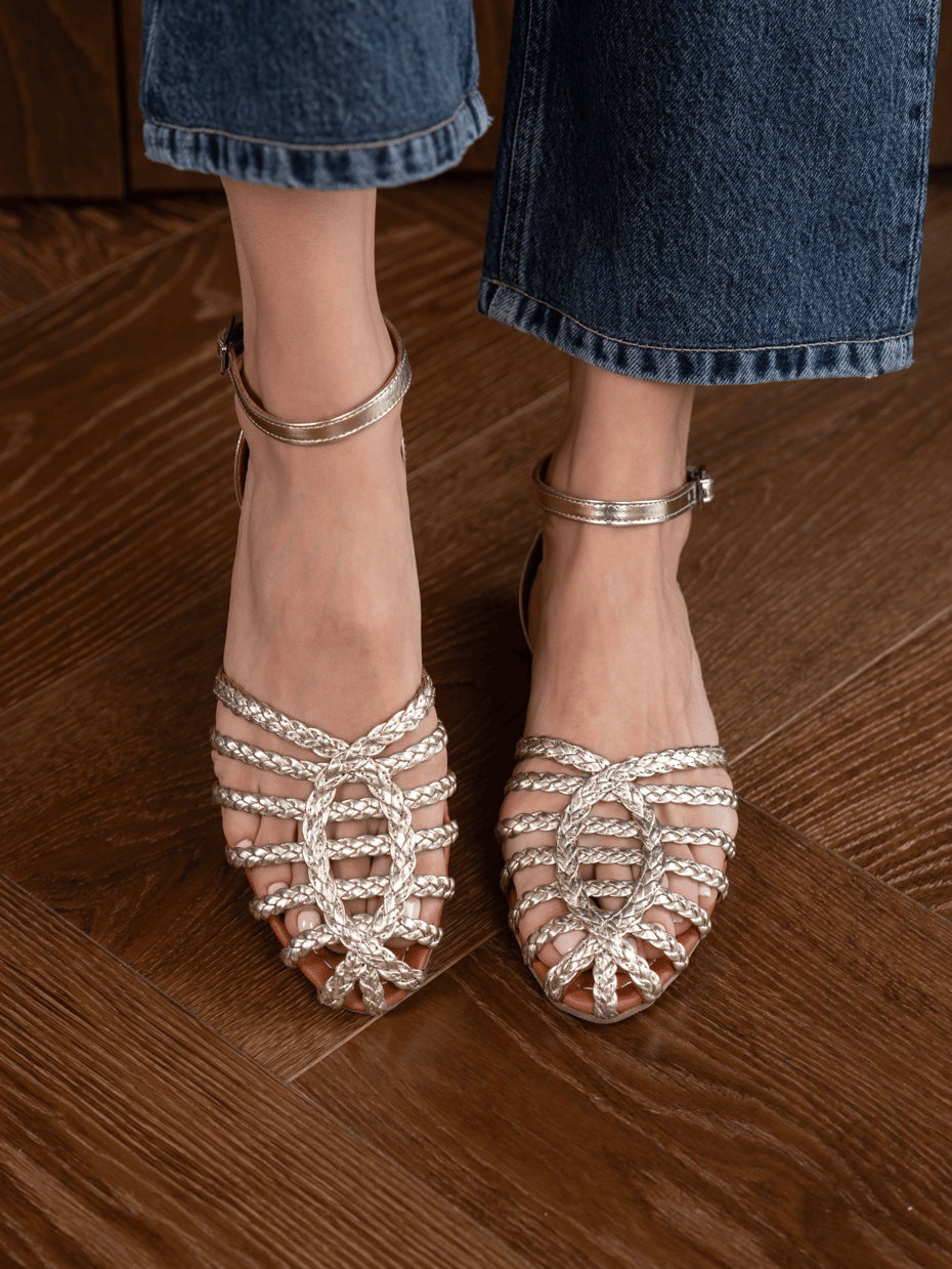 Zerlin Dore Hakiki Deri Kadın Sandalet