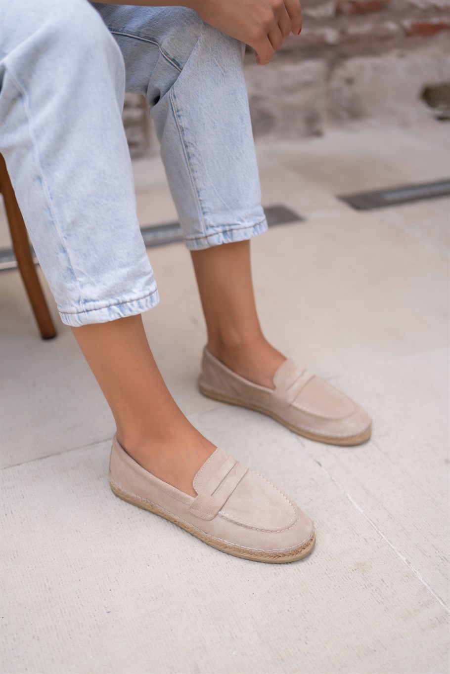 Zily Bej Süet   Espadril