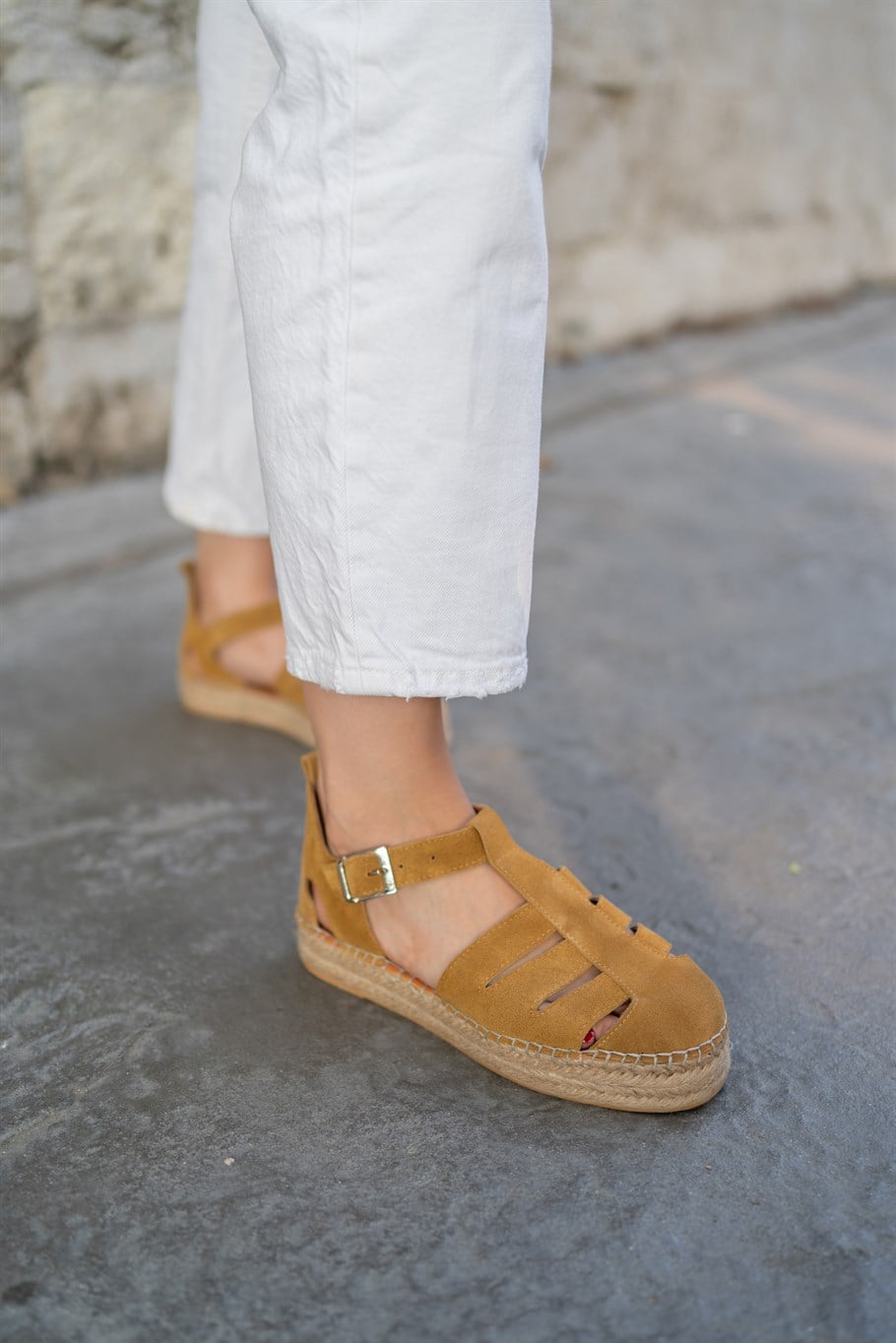 Zoe Hardal Süet   Espadril