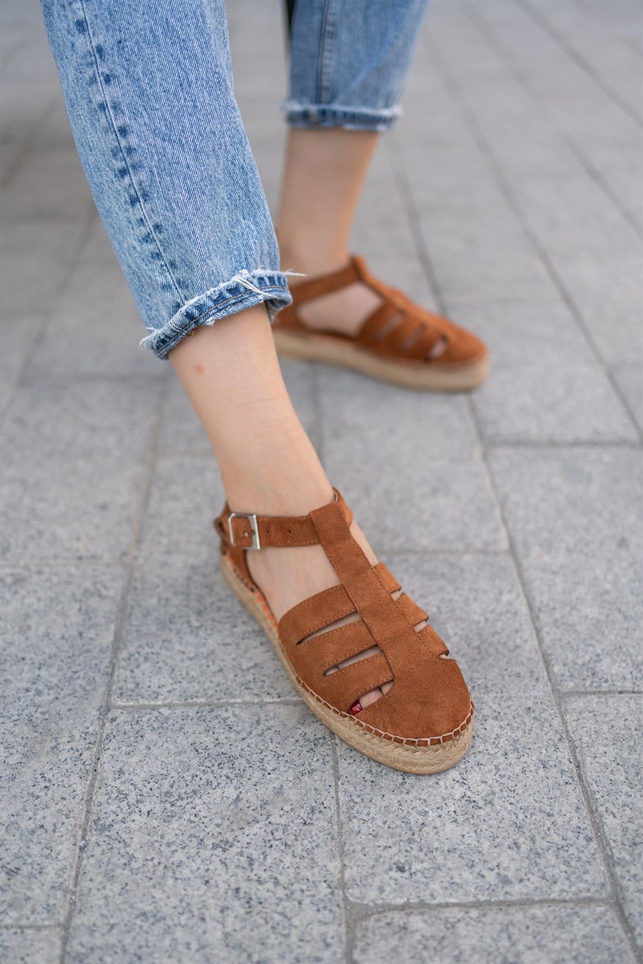 Zoe Taba Süet   Espadril