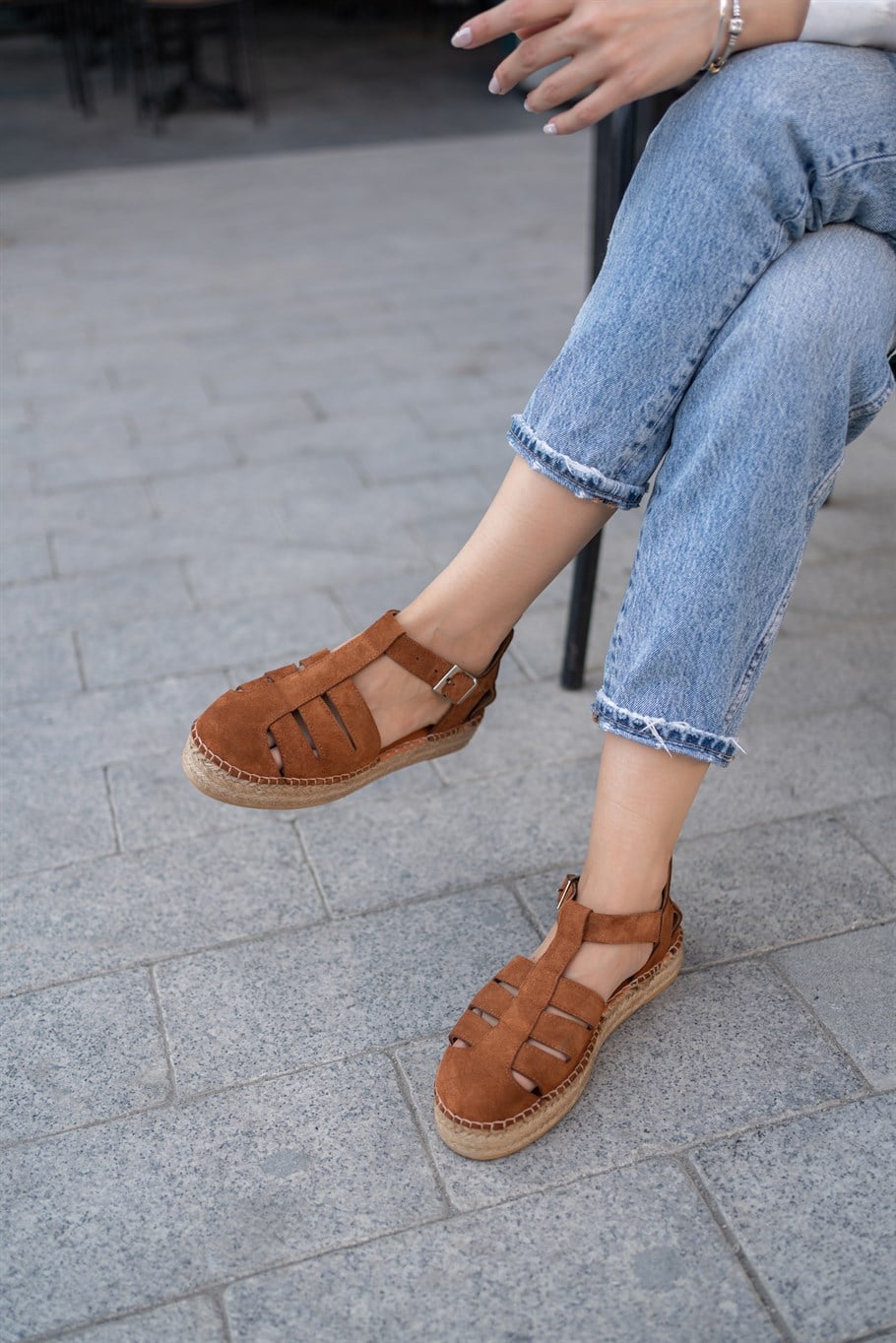 Zoe Taba Süet   Espadril