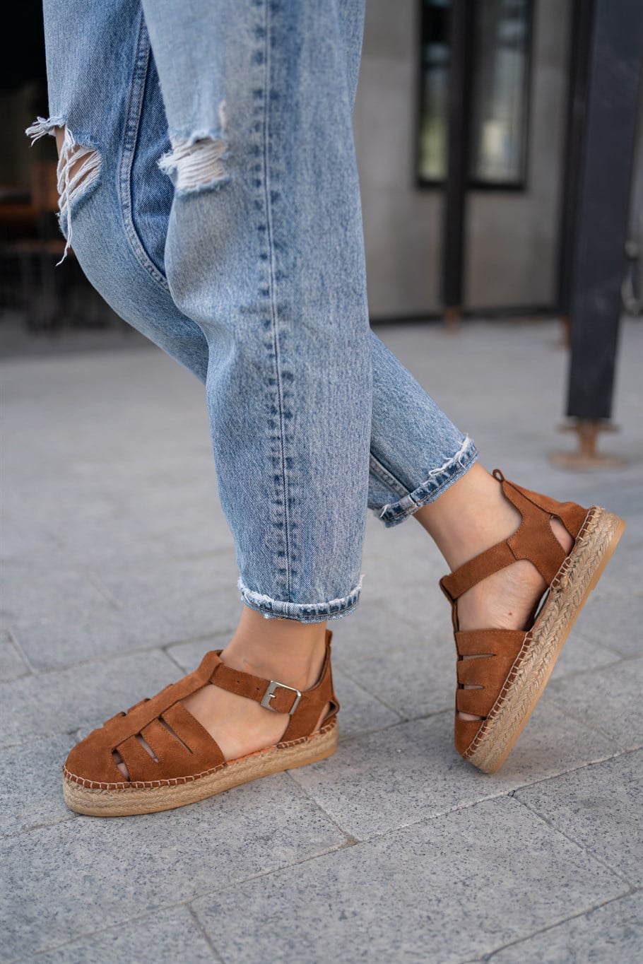 Zoe Taba Süet   Espadril