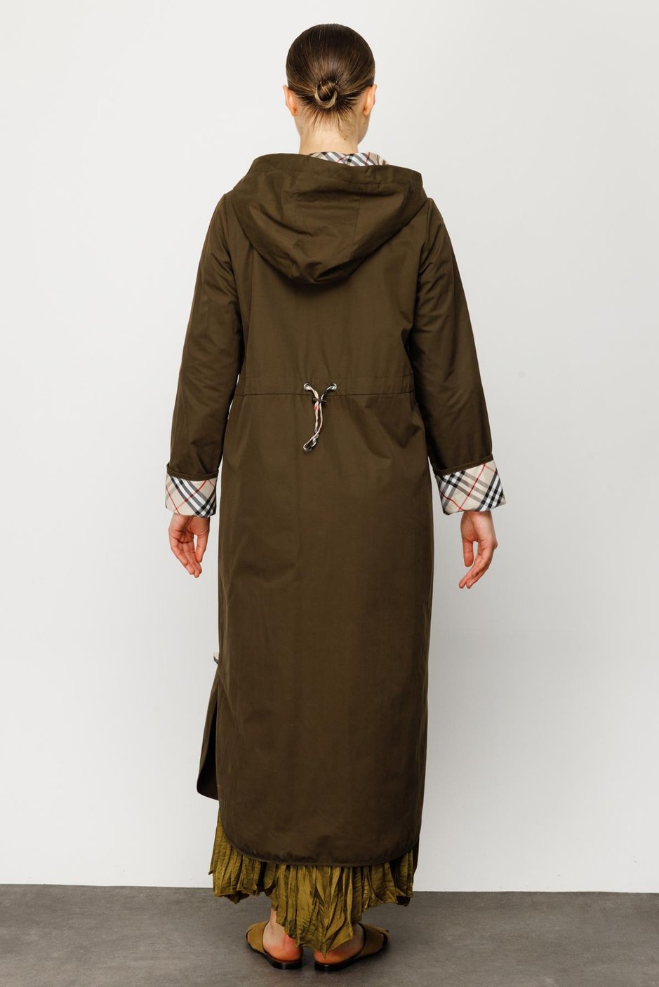 BBRY KUMAŞ  CLSS TRENCH-Haki