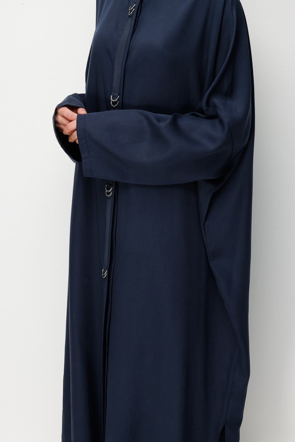 %100 LyoCell Özel Detay Garnili Maxi Tunik Kap-Laci