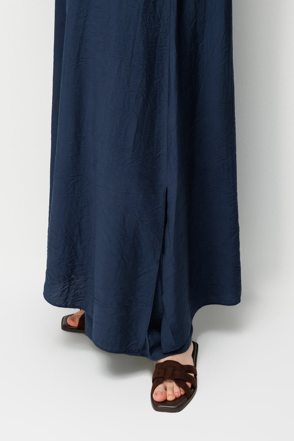 %85 LyoCELL Aller Sırt Rüzgarlıklı  Maxi Tunik Elbise-Pantalon Kombin Takım-Laci