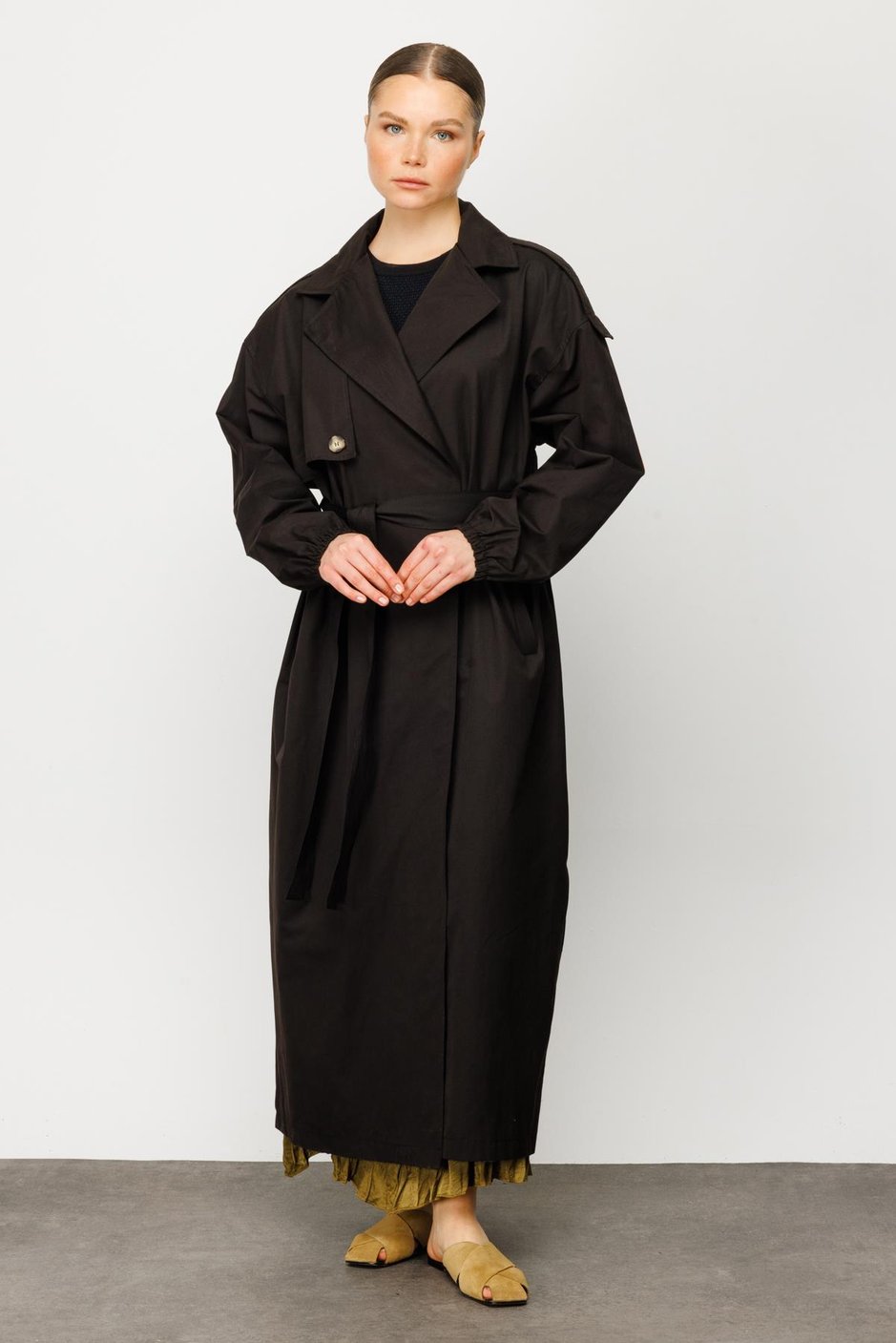 BBRY STD KAP TRENCH-Siyah