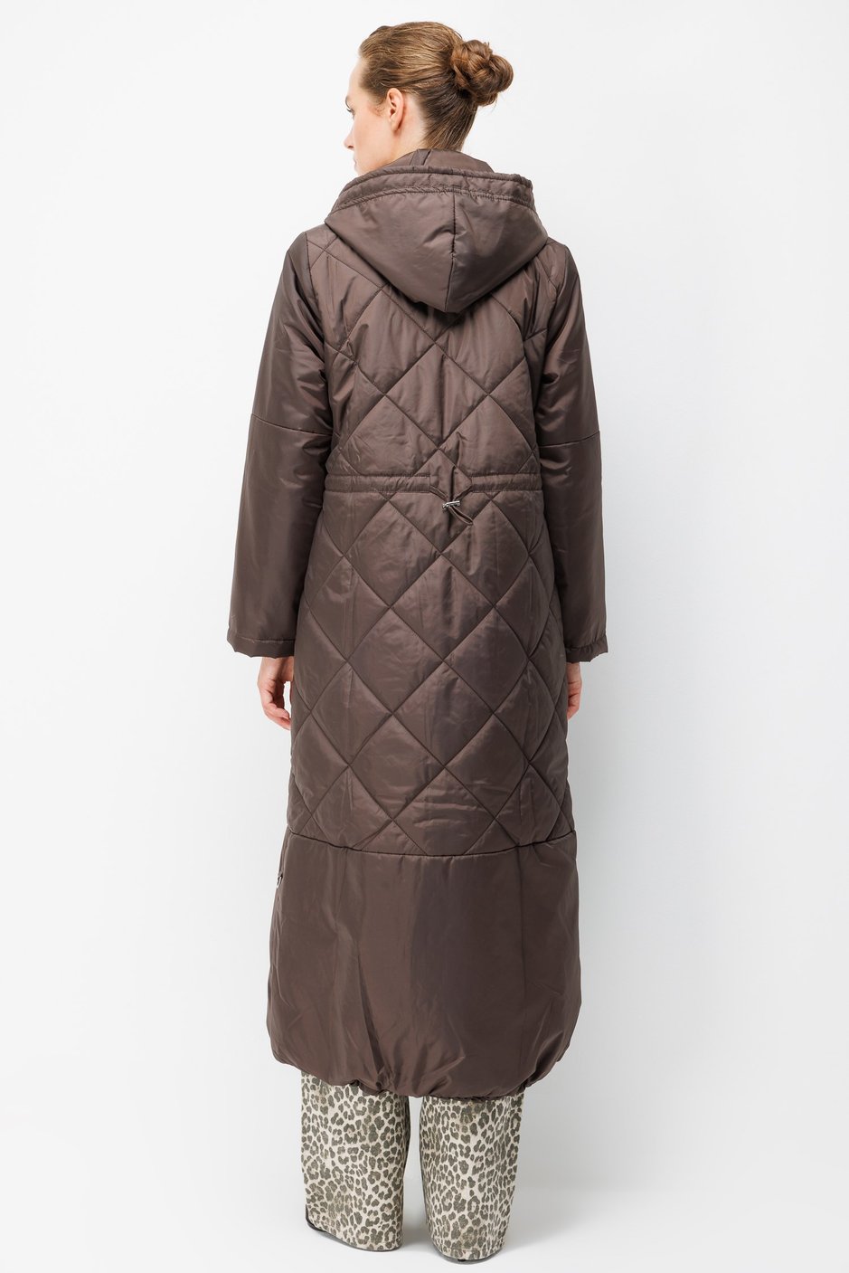 Classic Extra Soft Dolgulu Tam Boy Kaban Manto-Kahve