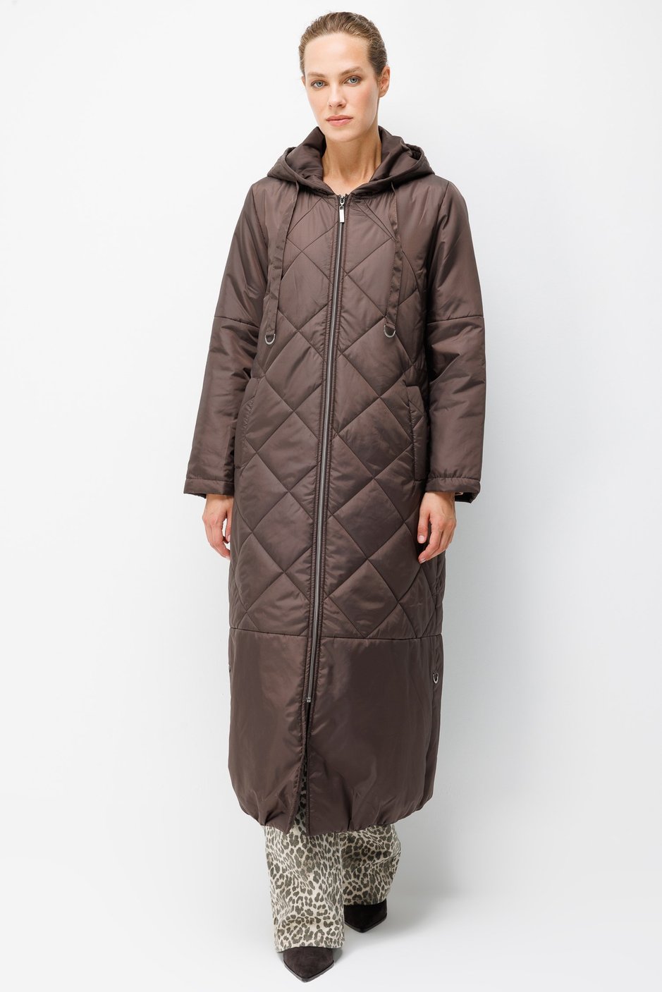 Classic Extra Soft Dolgulu Tam Boy Kaban Manto-Kahve
