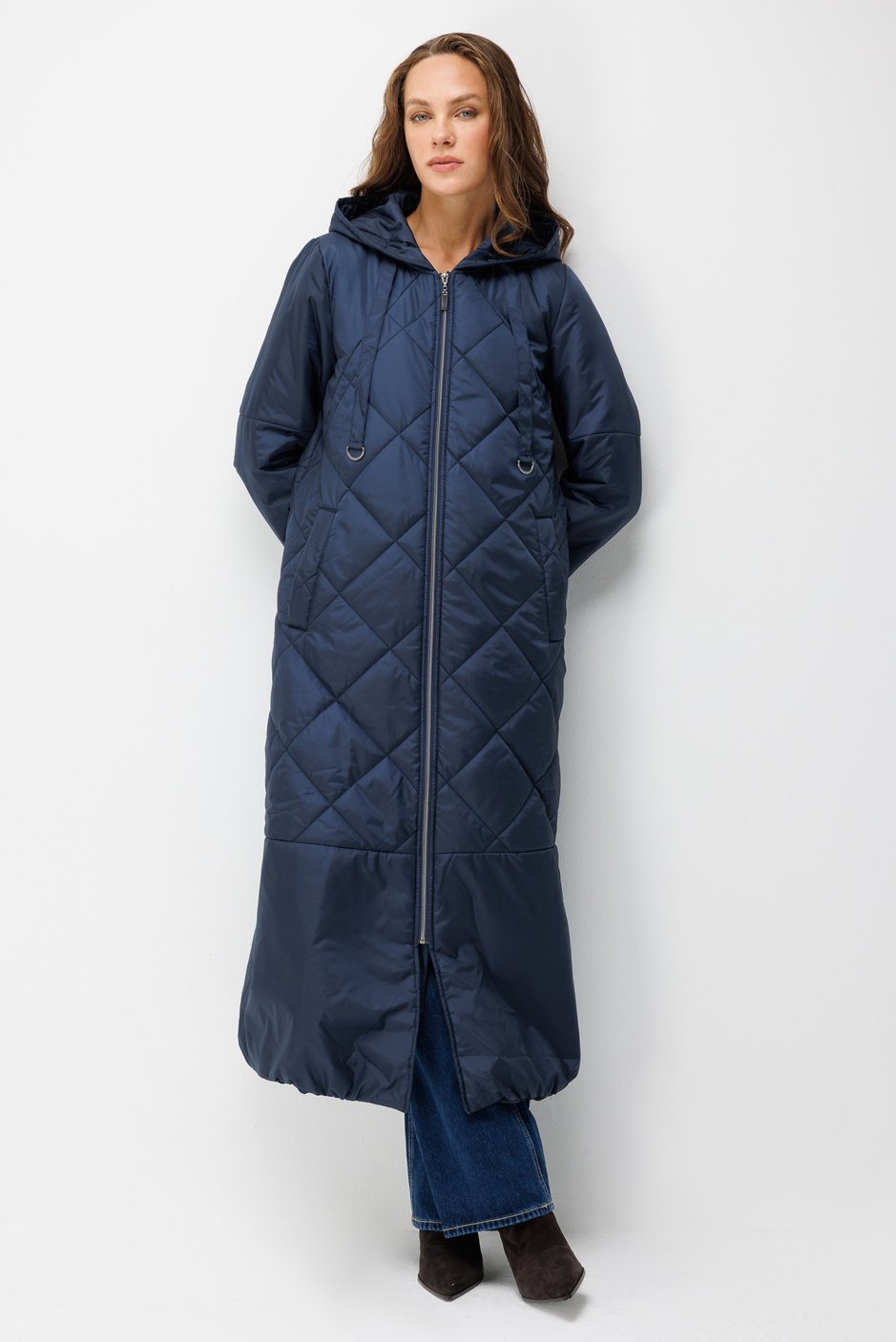 Classic Extra Soft Dolgulu Tam Boy Kaban Manto-Laci