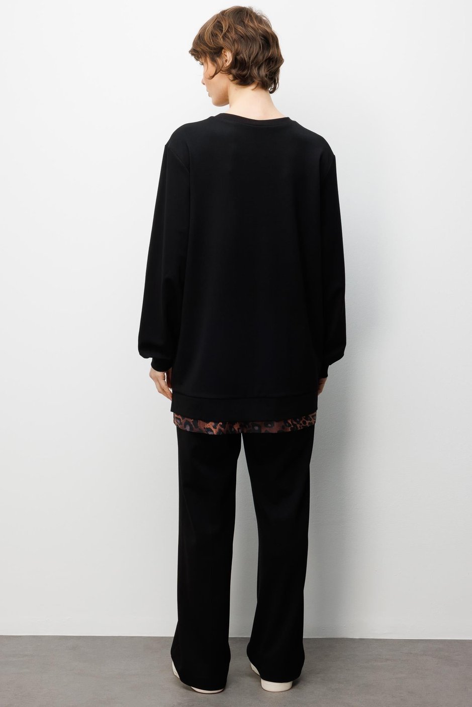 Leo Garni Strickhosen-Set mit Details – Schwarz