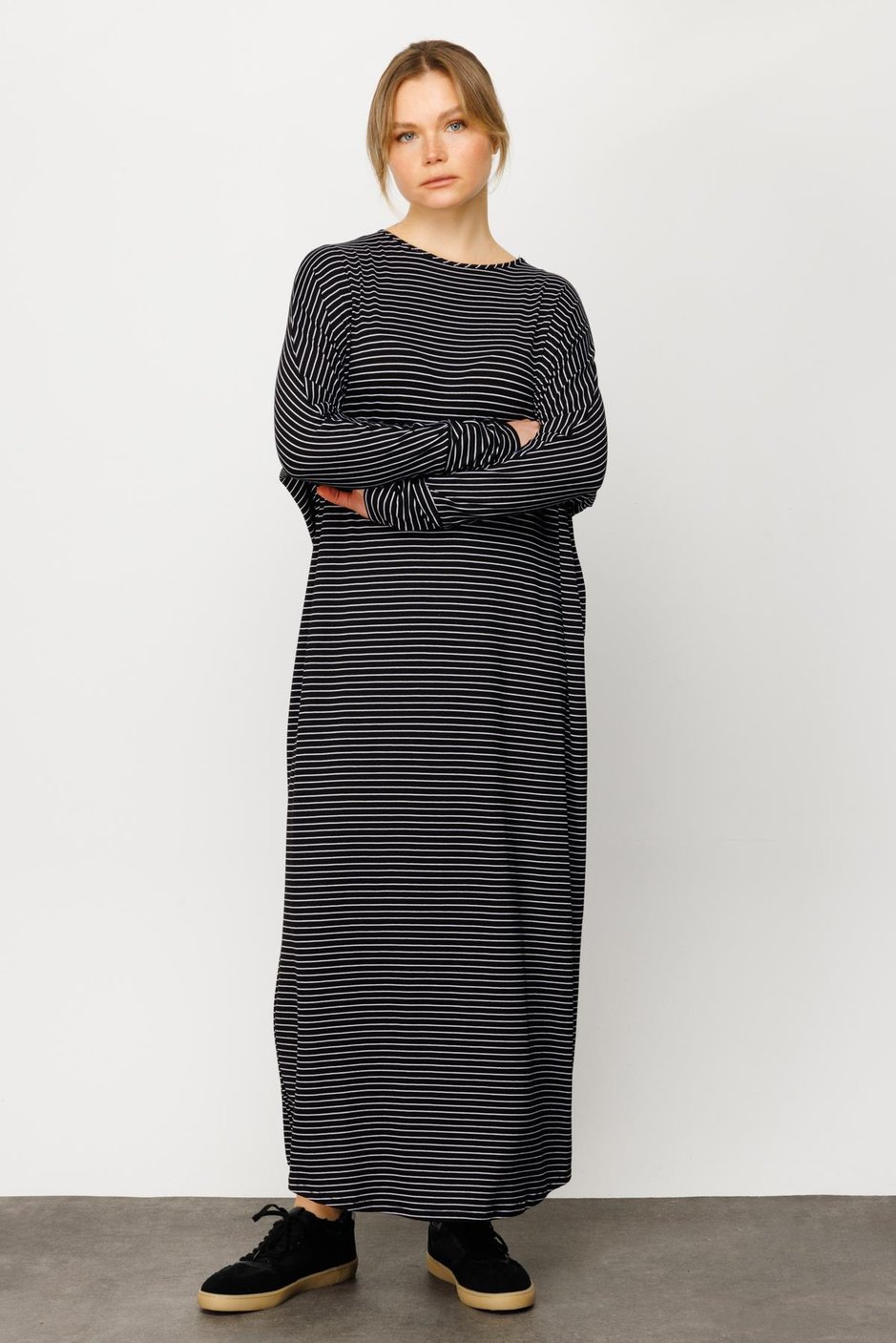 MRN Örme Elbise-Siyah