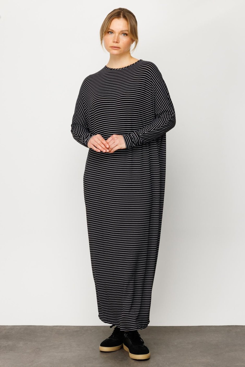 MRN Örme Elbise-Siyah