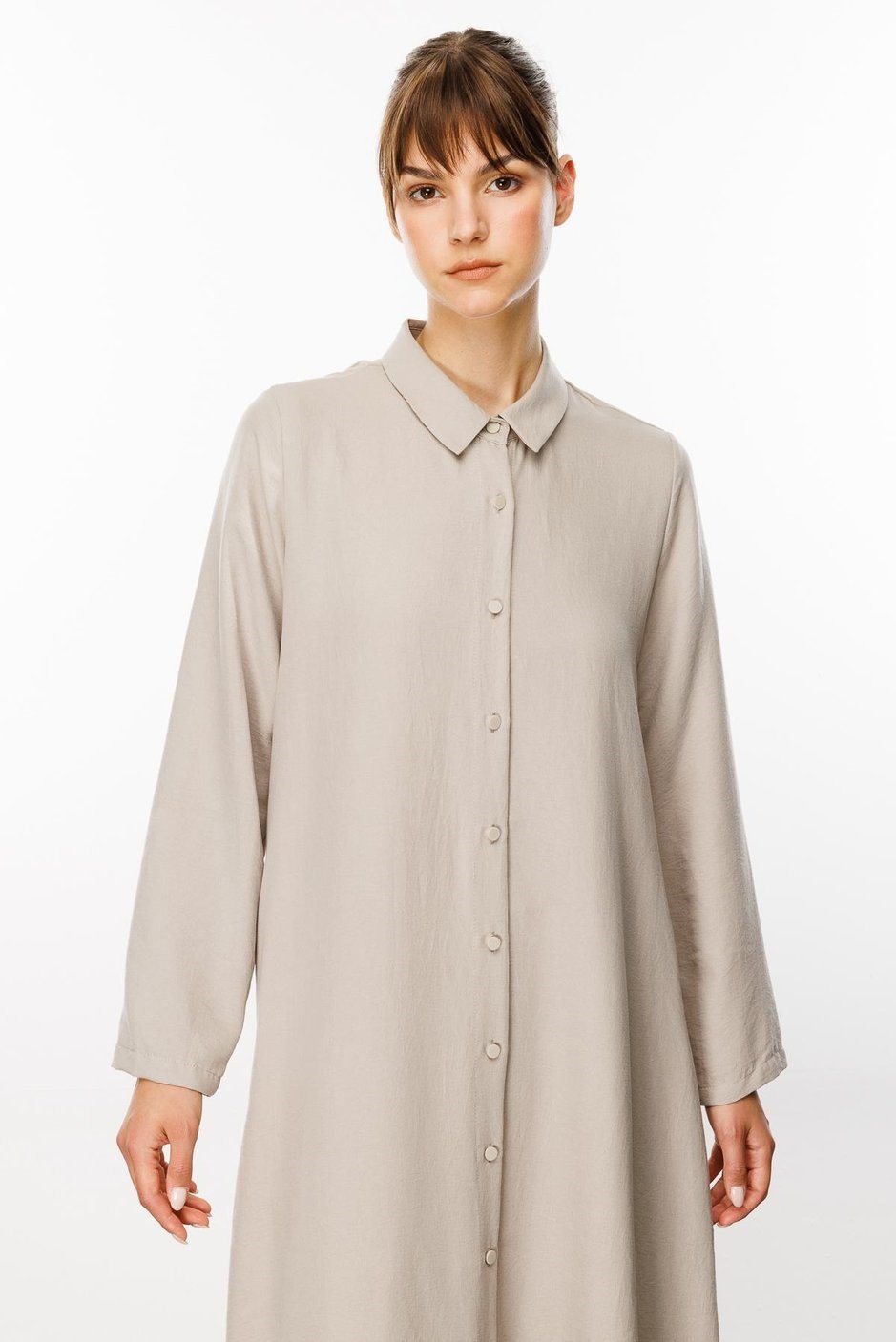 NOUVO SET İpekçe Doku Kap/Elbise - Pantalon Takım-Taş