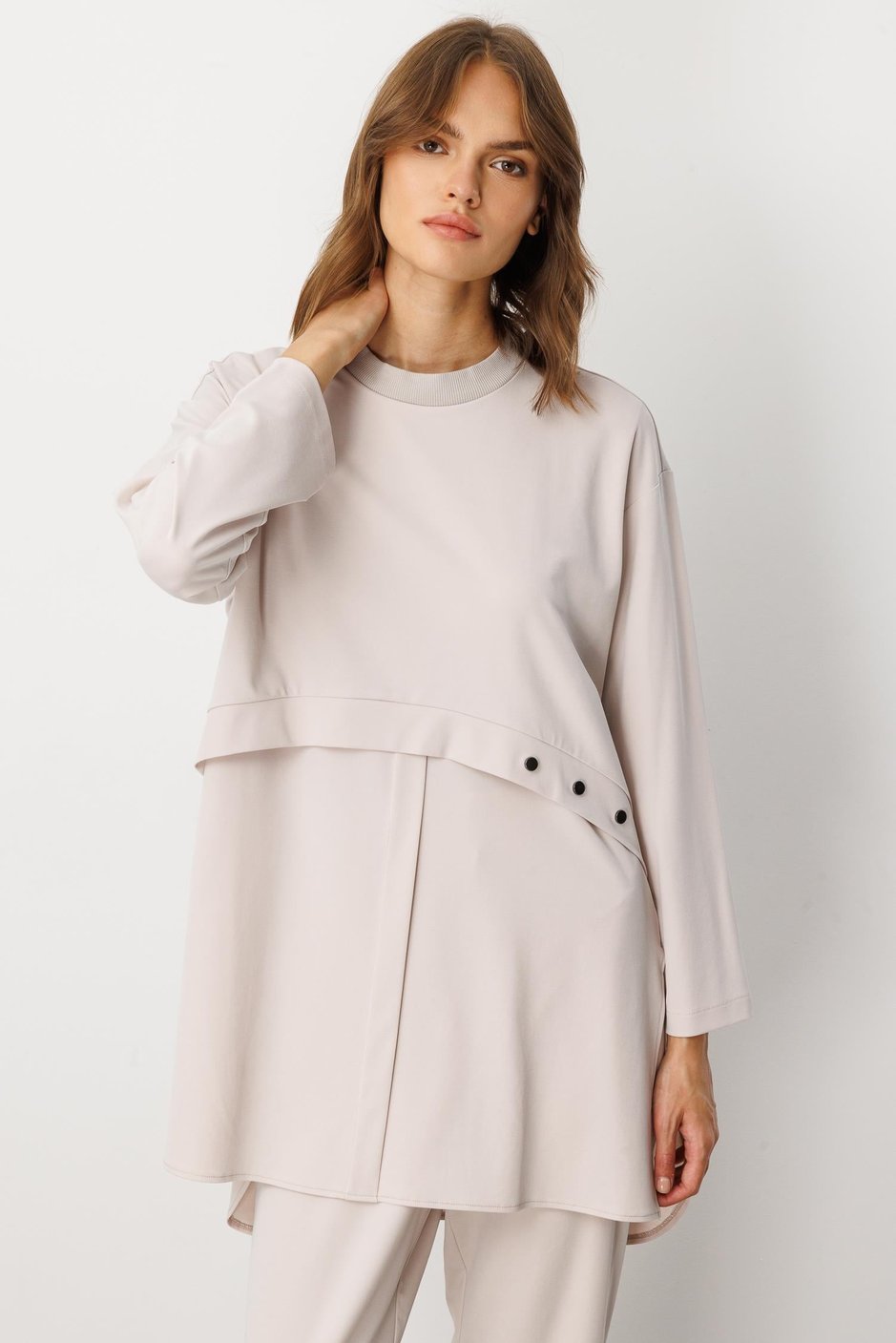 Soft Örme (miccell %55 doğal içerik) Elişi Detaylı  Pantalon Kombin Takım-Taş