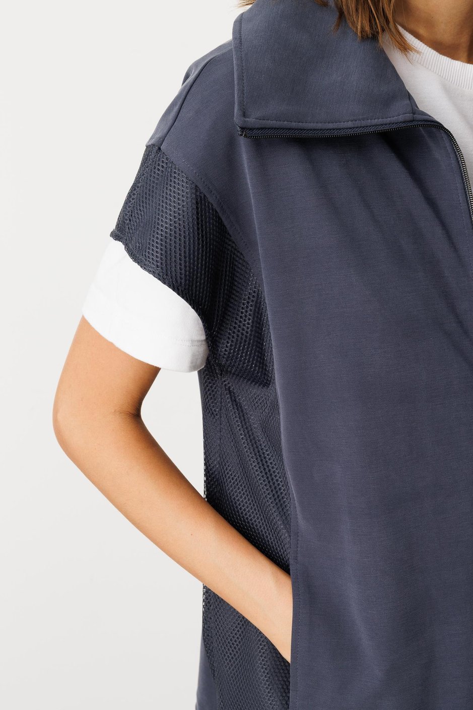 Soft Örme (miccell %55 doğal) İçerikli Yelek (tunik)  Pantalon Kombin Takım-Laci