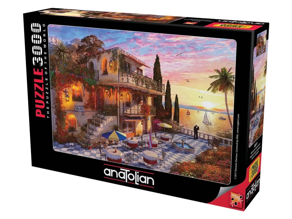 Akdenizde Romantizm  - 3000 Parça Puzzle - 4911
