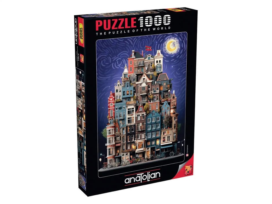 Amsterdam Starry Night -1000 Parça Puzzle-1183