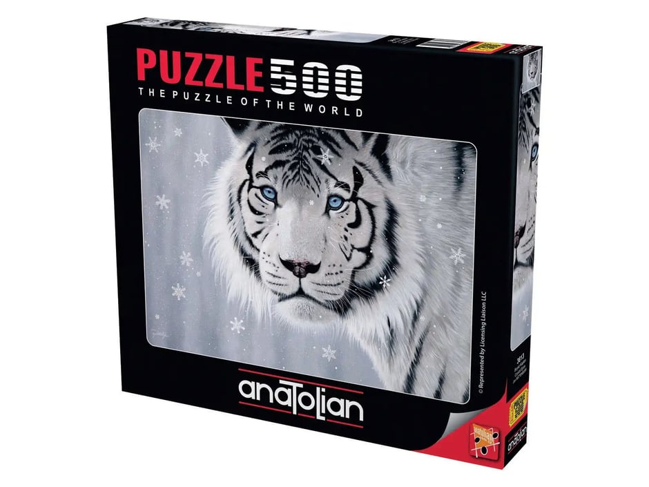 Beyaz Kaplan  - 500 Parça Puzzle - 3613