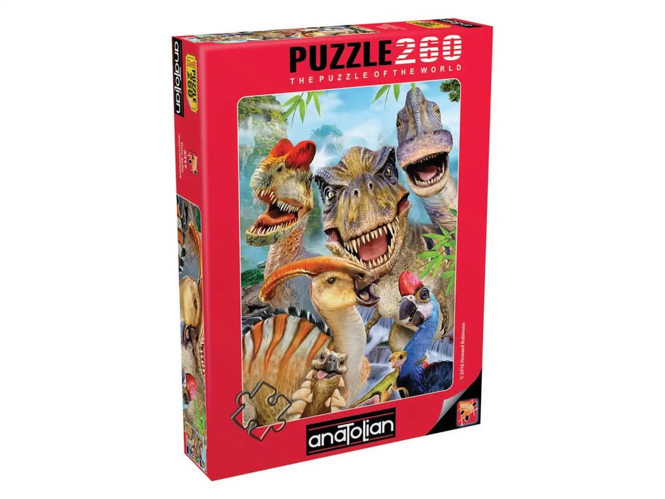 Dino Selfie - 260 Parça Puzzle - 3317