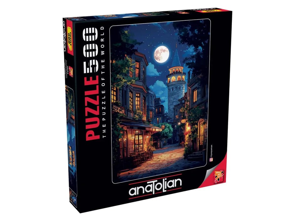 Dolunayda Galata - 500 Parça Puzzle - 3643