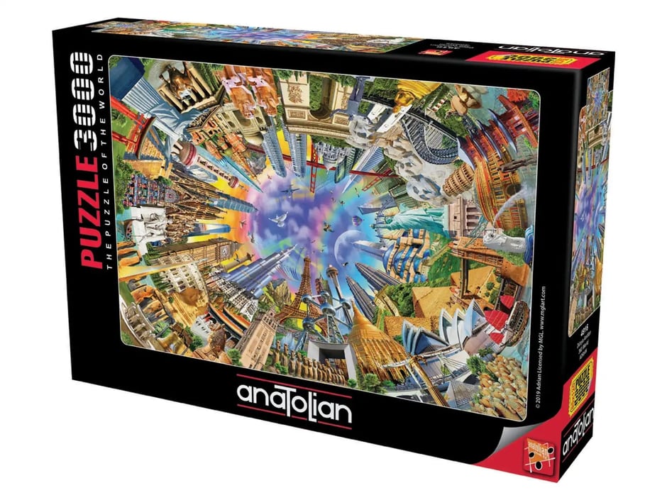 Dünya Anıtları  - 3000 Parça Puzzle - 4916