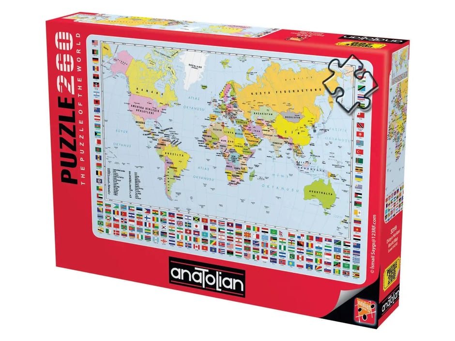 Dünya Haritası  - 260 Parça Puzzle - 3319