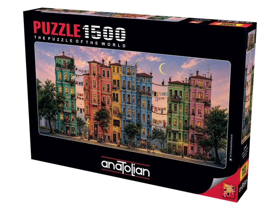 Komşu Pencereler - 1500 Parça Puzzle - 3797