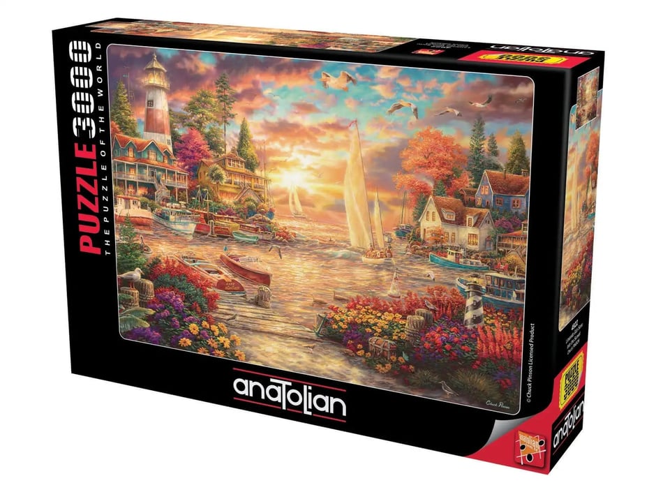 Limanda Gün Sonu  - 3000 Parça Puzzle - 4922