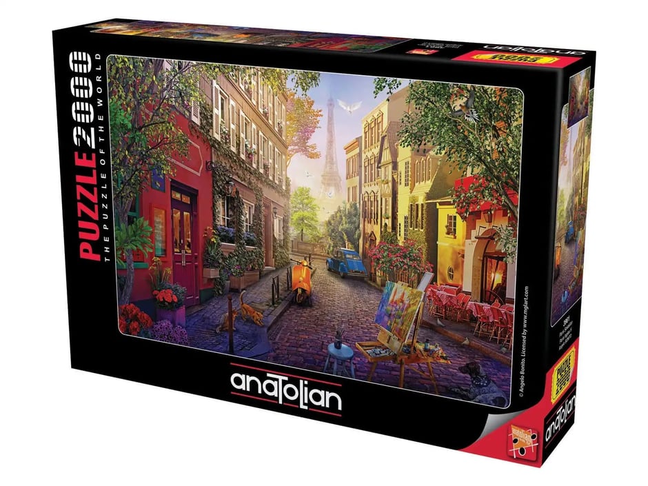 Paris Sokakları  - 2000 Parça Puzzle - 3961