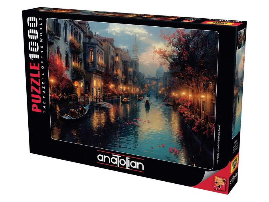 Venedik te Gece - 1000 Parça Puzzle - 1178