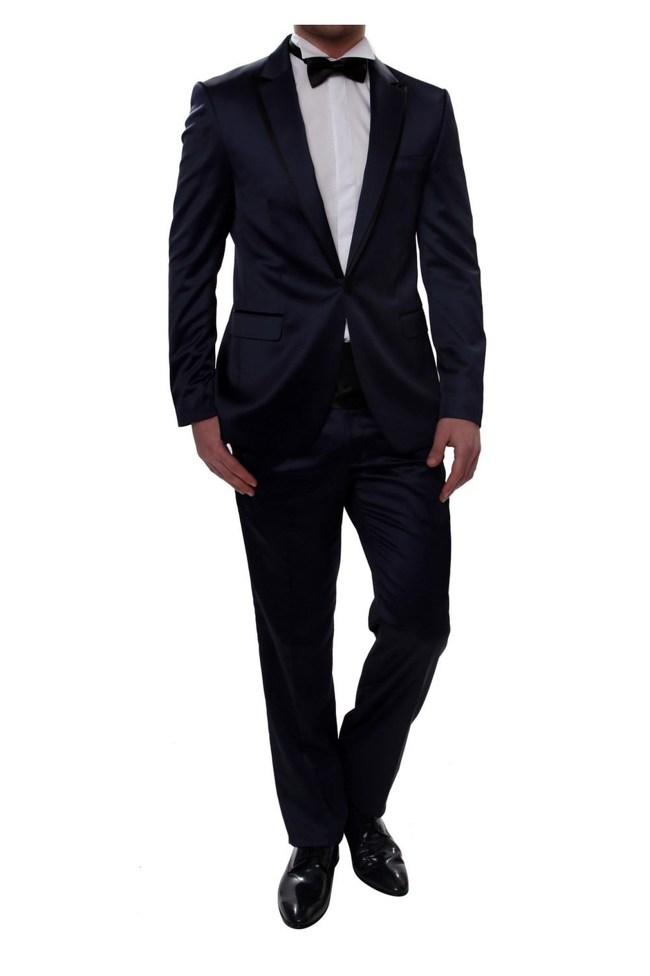 027 Slim Fit Lacivert Black Takım Elbise