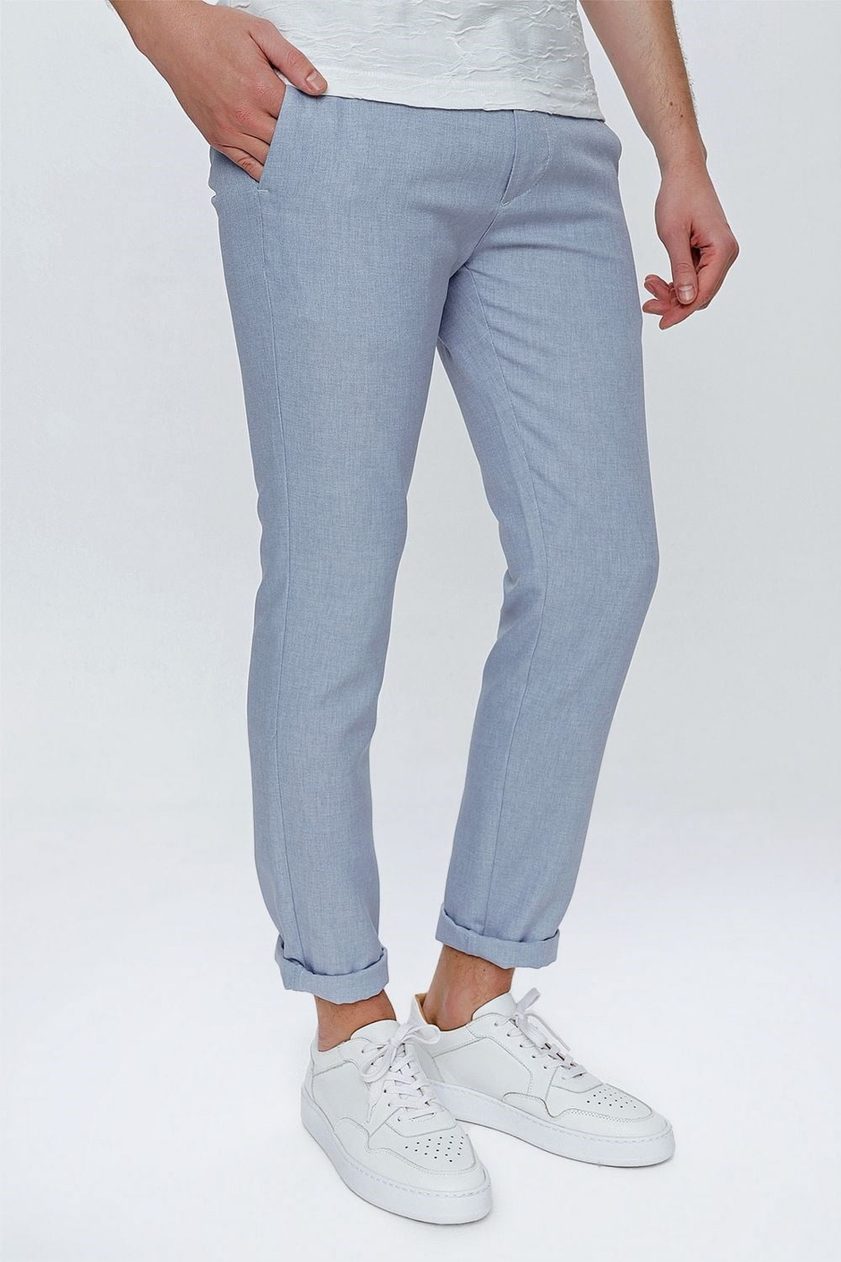 ATP 032 Slim Fit Mavi Spor Pantolon
