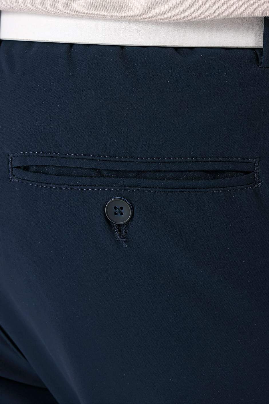 Comfort Fit Beli Lastikli Yan Cep Lacivert Jogger Pantolon P 1150