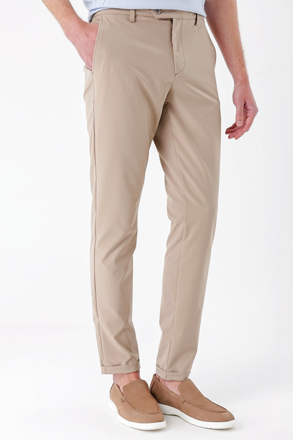 Comfort Fit Beli Lastikli Yan Cep Taş Jogger Pantolon P 1150