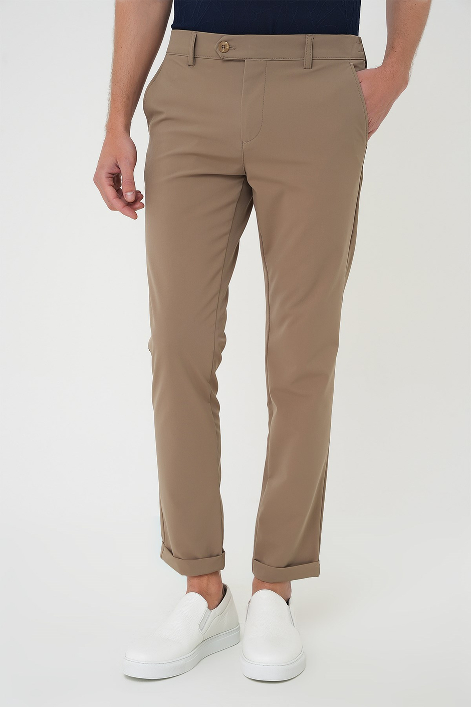 Comfort Fit Beli Lastikli Yan Cep Vizon Jogger Pantolon P 1150