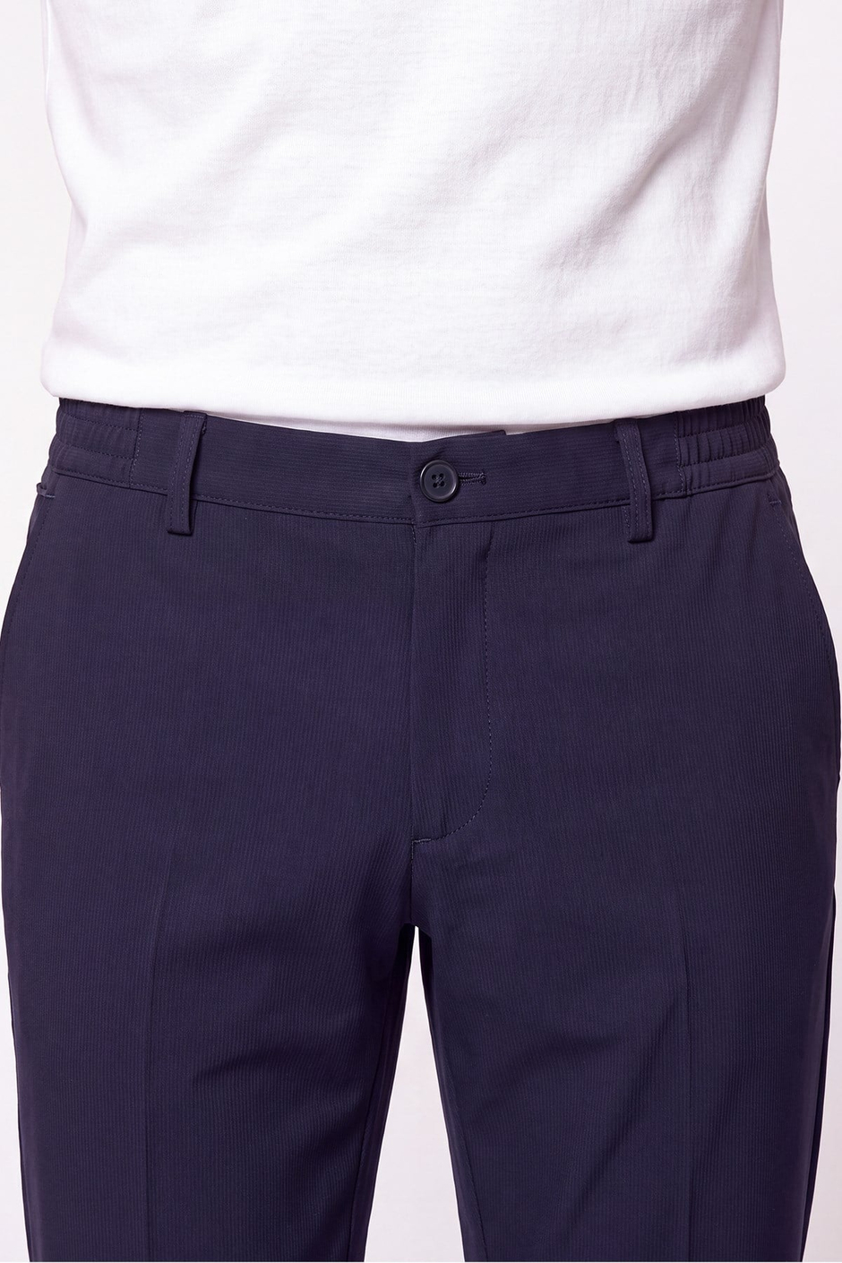 Comfort Fit Esnek Pamuklu Yan Cep Lacivert Jogger Pantıolon P 1220