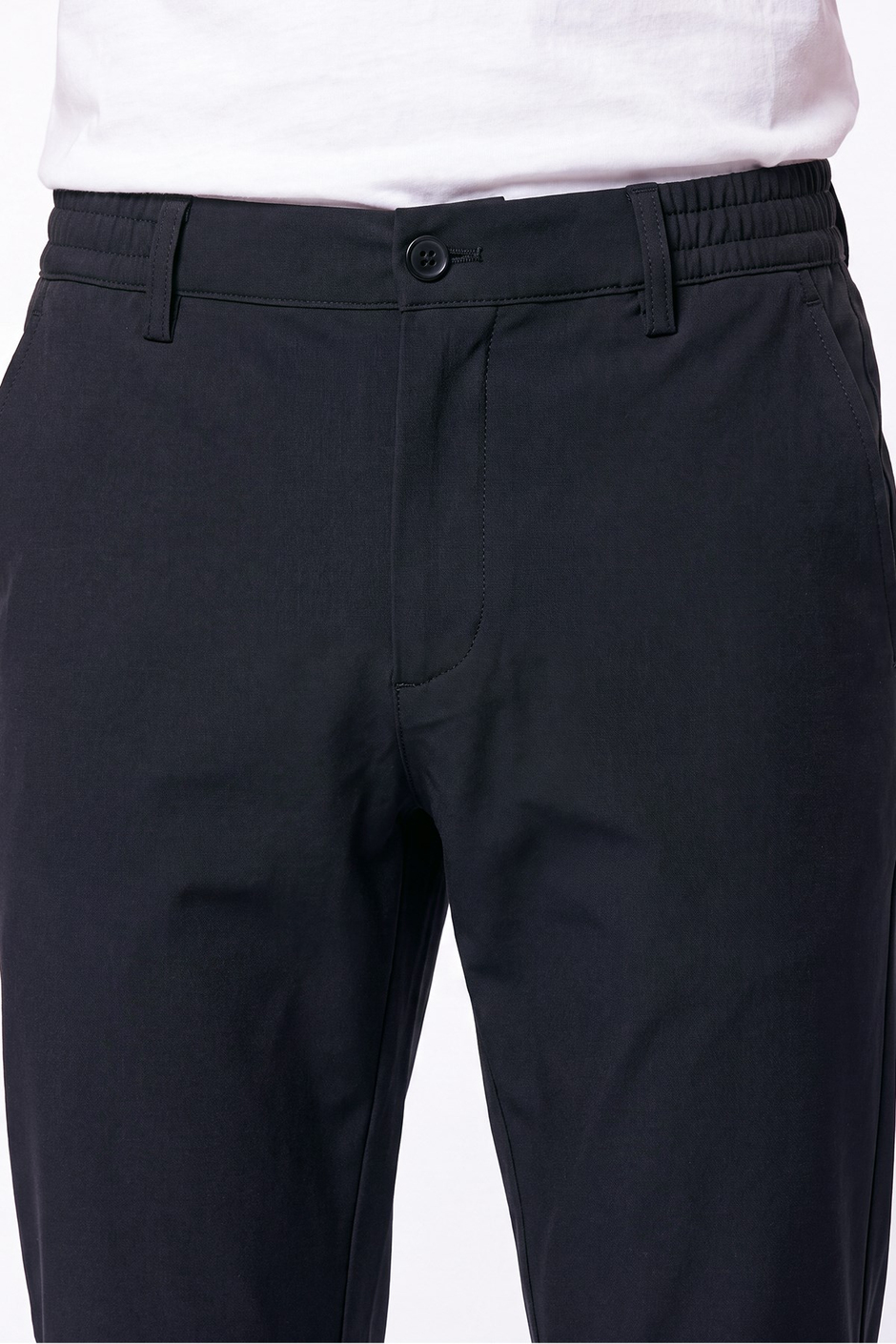 Comfort Fit Esnek Pamuklu Yan Cep Siyah Jogger Pantıolon P 1220