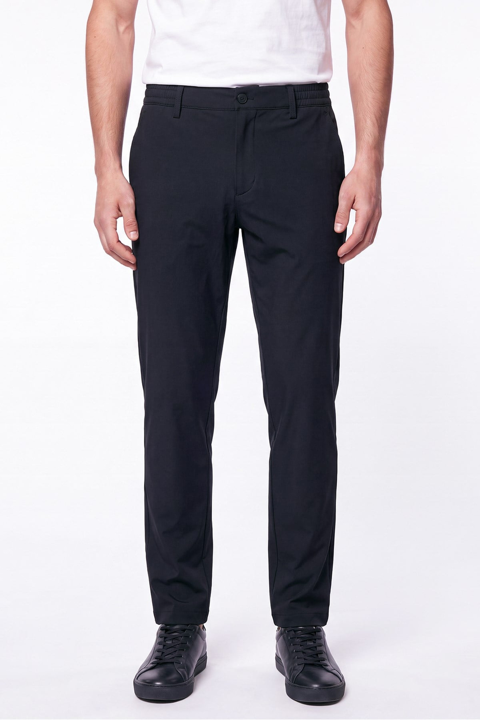 Comfort Fit Esnek Pamuklu Yan Cep Siyah Jogger Pantıolon P 1220