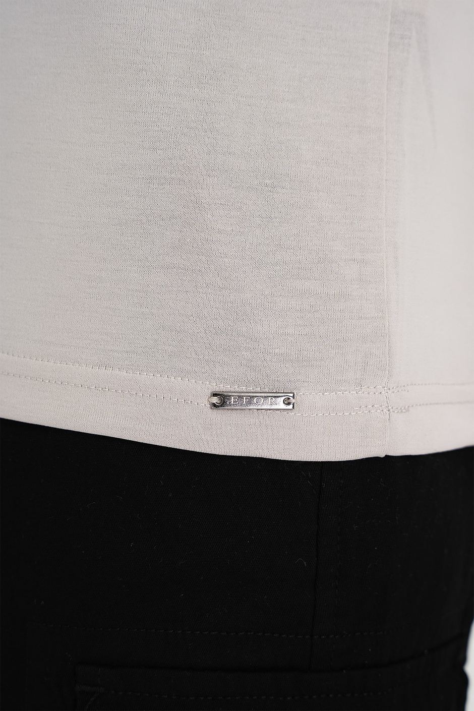 Comfort Fit Modal Karışım Kıvrılmaz Polo Yaka Taş Tişört TS 903