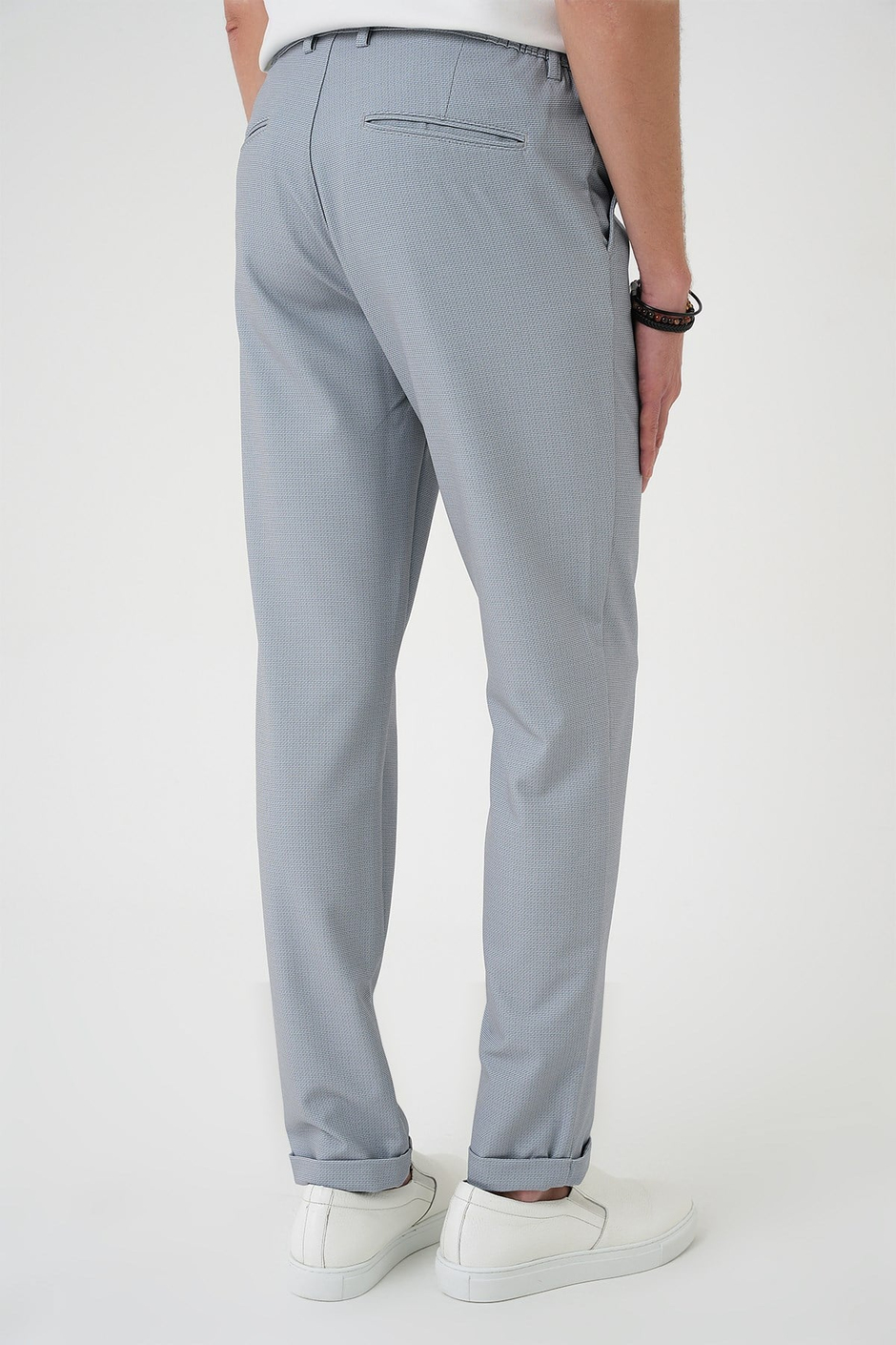 Comfort Fit Rahat Kalıp Beli Lastikli Gri Jogger Pantolon  P 1181