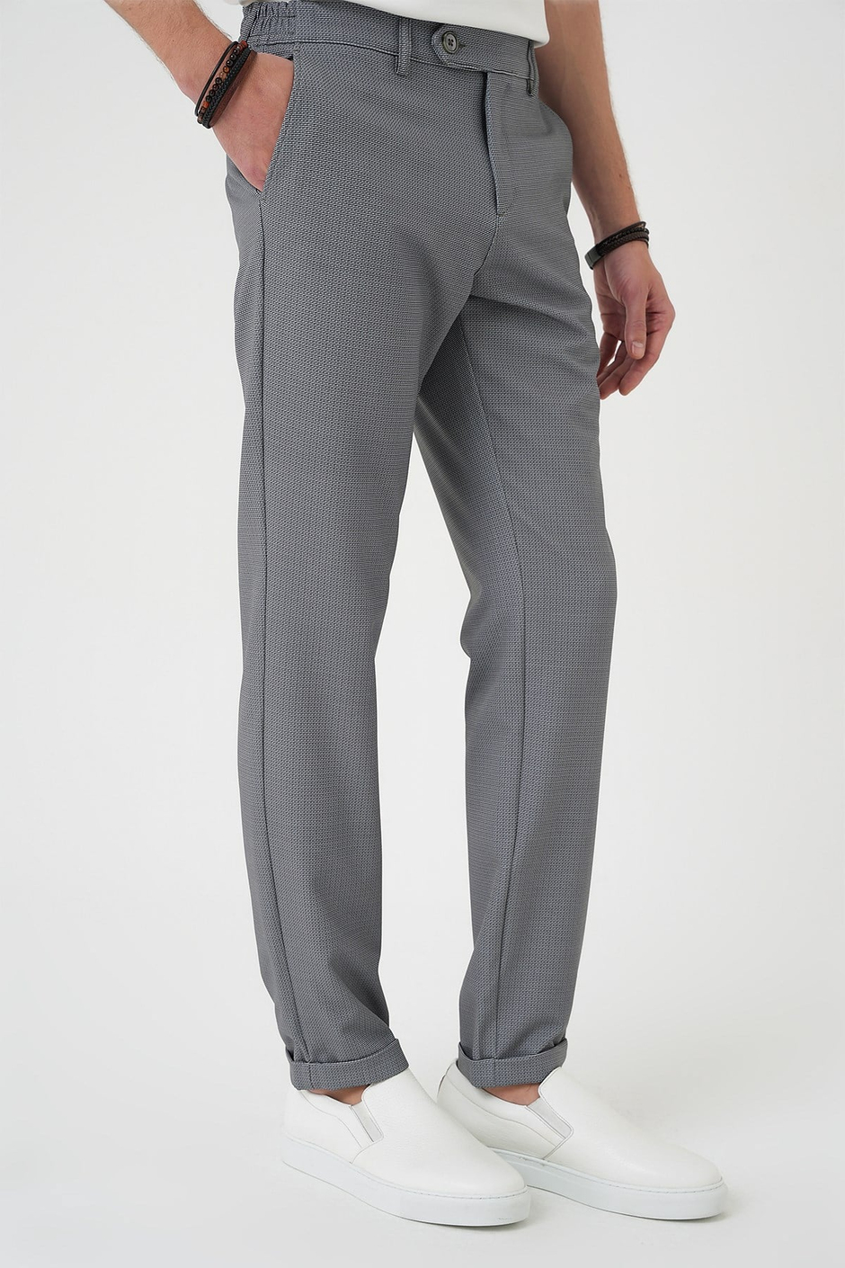 Comfort Fit Rahat Kalıp Beli Lastikli Siyah Jogger Pantolon  P 1181